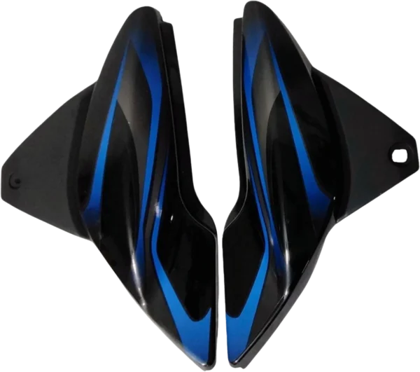 SP SET FIT FOR DISCOVER 150CC BLK (BLUE STICK)