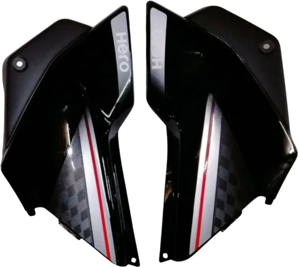 SP SET FIT FOR GLAMOUR TYPE-7 BLACK GREY (SILVER BIKE)