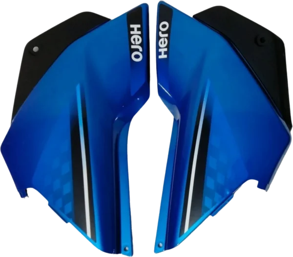 SP SET FIT FOR GLAMOUR TYPE-7 TECHNO BLUE (BLACK BLUE BIKE)