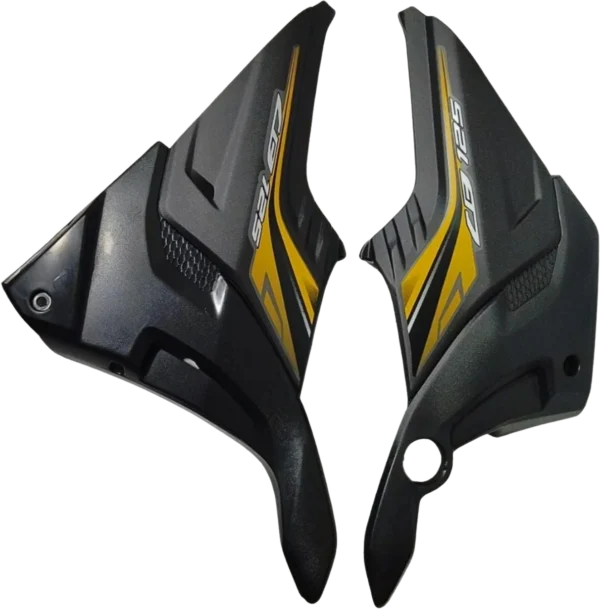 SIDE COVER FIT FOR SP SHINE BLACK / YELLOW