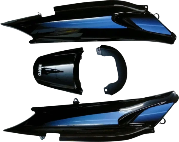 TP (SET OF 4) GLAMOUR N/M BLK /BLUE (SKY BLUE BIKE)
