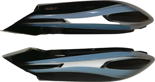 TP SET FIT FOR DISCOVER 125 CC BLACK (GREY STICKER)