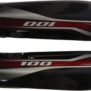 TP SET FIT FOR DISCOVER 100 CC BLACK (RED STICKER)