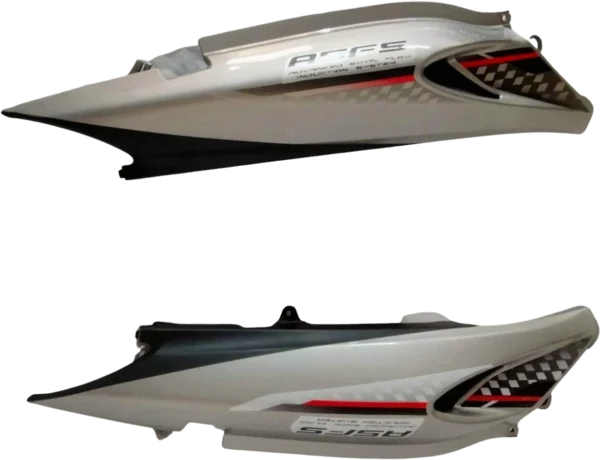 TP SET FIT FOR GLAMOUR FI TYPE-7 TORNEDO SILVER (BLACK GREY BIKE)